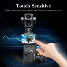 [3+3]件組 相容 Osmo Pocket 4P 與 Osmo FrameTap/ Osmo Pocket 8P，Osmo Pocket 4 Pro 配件 鋼化玻璃螢幕保護貼，超高清晰度，9H 硬度，觸控靈敏螢幕保護貼 - 查看 7