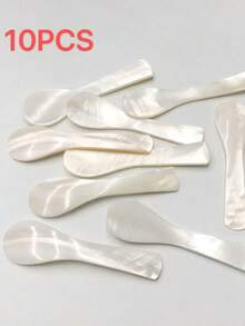Natural Pearl Mother Of Pearl Spoon, Mini Shell Spoon, Small Caviar Jam Spoon, Kitchen And Skincare Makeup Mask Scraping Spoon - View 9
