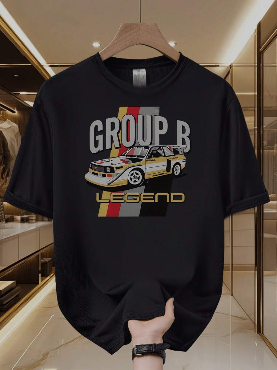 Men T-Shirts - 黑色 - 查看 1