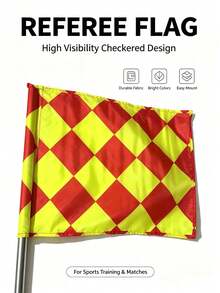 2pcs Outdoor Sports Event Referee Flags/Football Referee Sideline Flags/Football Referee Hand Flags/Football Referee Signal Flags - Multicolor - View 14