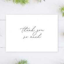 Wedding Thank You Cards - Shower Thank You Cards - Thank You Cards With Envelopes, Wedding Birthday Christmas Baptism - Multicolor - View 1