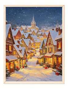 1 Set Pintura por Números Navideña, Adecuada para Principiantes, Kit para Adultos Principiantes con Patrón, Regalo de Cumpleaños, Regalo Navideño - A - Ver 4