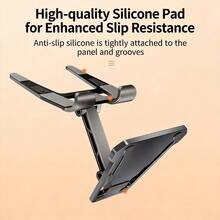 Foldable Phone Stand, Phone & Tablet Cooling Base, Desktop Phone Cooling Stand - Black - View 5