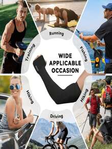 Summer Ice Silk Protective Arm Sleeves, Unisex, UV Protection Arm Sleeves, Sun Protection Gloves, Breathable And High Elasticity, Suitable For Outdoor Sports, Driving, Cycling, Golf, Volleyball And Summer Back To School Season. - Multicolor - View 4