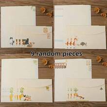36pcs, Cat Theme Letter Set, 4 Styles, Including 24 Lined Stationery Papers And 12 Matching Envelopes, Gift Card Envelopes, Durable Paper, Minimalist Creative Love Letters, Gift Invitations, Birthday Party Invitations, Holiday Party Invitations, Romantic Confession Wedding Invitations - Kitten - View 13