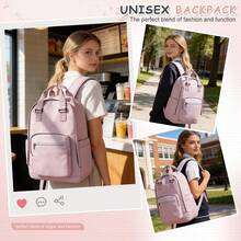 Large Capacity Student Backpack, Suitable For Middle And High School Students, Practical Travel Backpack, Portable Laptop Backpack That Can Hold A 15.6-Inch Laptop, Multi-Functional Backpack Suitable For Outdoor, Travel, Hiking - Multicolor - View 11