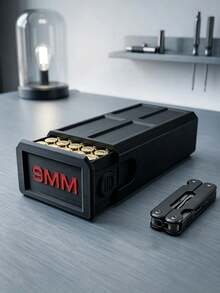 3D Printed 9mm Ammo Storage Box, 50-Round Large Capacity Drawer Design, Essential Tactical Gear For Shooting Practice, Smooth Drawer With Side Lock Mechanism, Popular Gift For Father's Day And Graduation Season, Best Gift For Tough Guys - Multicolor - View 8