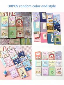 10PCS/Cute Mini Pocket Notebooks For Back To School Season, Cartoon Animal And Floral Pattern Exquisite Diary, Portable Memo Notebook, Suitable For Teenagers, Students, Office Stationery And Daily Note Pads - Multiple Styles - View 12