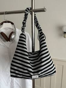 Women's New Fashion Design Large Tote Bag, Shoulder Bag, Textured Style - Multicolor - View 6