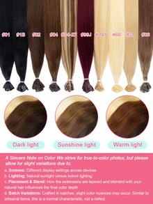 U-Shaped Hair Extensions, Real Human Hair Extensions, Straight Hair, Keratin Hair Extensions, Invisible, Holiday Concert Accessories, Summer Travel Vacation Essentials, Hair Pieces, Hair Care, Daily Self-Care - S4 - View 9