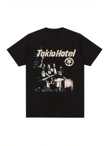 Men T-Shirts - 黑色 - 查看 7