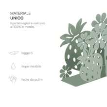 Baroni Home Portatovaglioli in Metallo Decorato, Design Moderno per Tavola e Cucina, Linea Fragola, 4x14,5x10 cm - Portavaglioli - Visualizzare 4