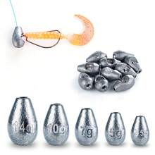 20Pcs Boxed Slip Bullet Sinkers 5 Weights Mixed Snag Resistant Line For Texas Carolina Rig Bass Soft Plastic Lure Tackle - FA113-20pcs - View 10