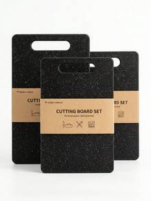 1/2/3-Pieces Faux Marble Plastic Cutting Board Set, Kitchen Prep Board, Double-Sided Cutting Board, Raw And Cooked Food Separation, Home Fruit, Vegetable, Meat Cutting Board, Outdoor Camping Picnic Cutting Board, With Handle, Easy Storage, Easy To Clean, Kitchen Accessories, Kitchen Gadgets, Kitchen Decor Essentials, Perfect Gift For Mother's Day, New Year - View 2