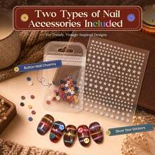 Beetles 6 Colors 9ML Mocha Sweater Cat Eye Gel Nail Polish Set, Brown-Toned Iridescent Magnetic Fall Gel Kit With Button Charms, Star Stickers & Magnet, Soak Off UV Nail Art For Home Manicure - 6 Colors 9ML Mocha Sweater Cat Eye - 查看 4
