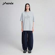 Phenix Outdoor Casual Short Sleeve 2026SS Sports Breathable Minimalist Printed Knit T-Shirt - Frost Gray - View 1