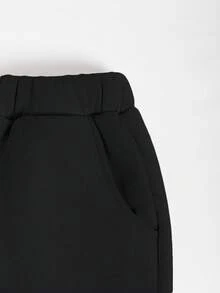 Purechapter 3pcs/Set Celana Olahraga Kasual Fleece Motif Huruf untuk Anak Laki-laki Remaja, Dengan Saku, Cocok untuk Aktivitas Luar Ruangan Serbaguna Sehari-hari, Musim Gugur/Musim Dingin - MultiWarna - View 7