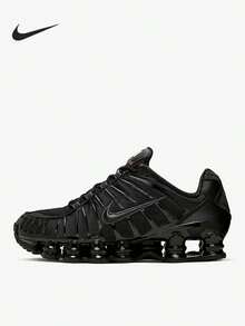 Nike New Low-Top Comfortable Breathable Running Cushioning SHOX TL Casual Shoes - Black - View 2