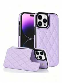 Luxury Genuine Leather Flip Wallet Phone Case With Card Slots, Compatible With Samsung Galaxy And Pixel. - Mauve Purple - View 2
