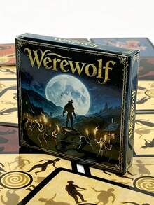 1 Box Of Werewolf Card Game, 24 Cards, With Rulebook; Social Deduction Strategy, Fast-Paced Family And Friends Party Game - Multicolor - View 6