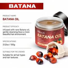 Hllozzi 100g Batana Oil Cream Hair Mask – Non-Greasy, Easily Absorbed Brown Cream. Deeply Moisturizes And Nourishes Roots & Ends. For All Dry Hair. - Brahmi Oil - View 4