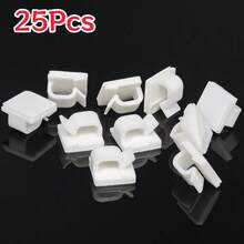 5/25/50Pcs Adhesive Cable Clips - Strong Wire Clips, Durable Plastic Wire Brackets For Cable Management, Small Wire Cable Organizer - Multicolor - View 22