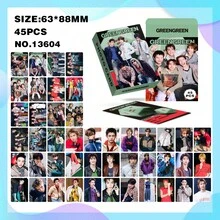 1 قطعة 45 بطاقة صور من مجموعة LOMO لمنتجات C ORTIS GREENGRE K POP، بطاقات صور، Arirang، إكسسوارات Bts21، Bangtan، بطاقة صور، بطاقة صور - متعدد الألوان - مشاهدة 7