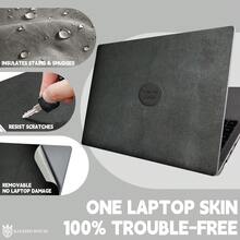 Premium Black PU Leather Laptop Skin, Classic Elephant Texture, Removable Bubble-Free Sticker, Vintage Luxury Protective Film, Trimmable To Fit 12, 13, 14 And 39.62cm, Suitable For Macbook, HP, Gaming Laptops, Decorative Sticker - View 4