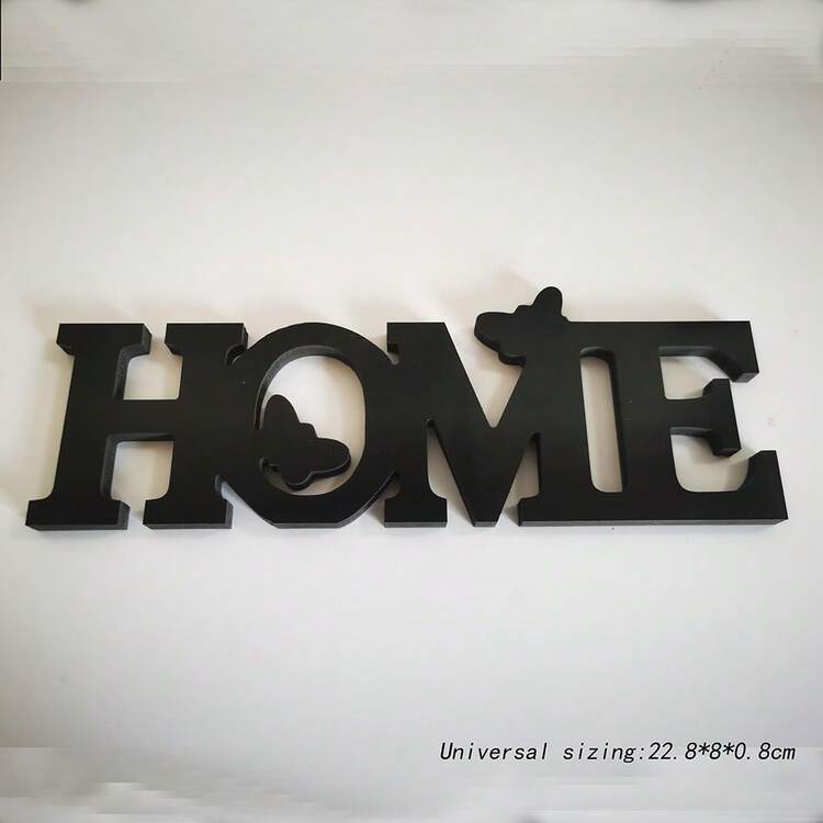 HOME字母裝飾工藝品，現代風格設計，創意簡約，由高密度PVC共擠板複合板材製成，適用於家居裝飾、派對裝飾禮品 - 均碼 - 查看 7