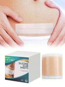 1pc Silicone Scar Tape, Silicone Scar Tape, Silicone Scar Cover Strip, Professional Scar Cover Tape - View 1