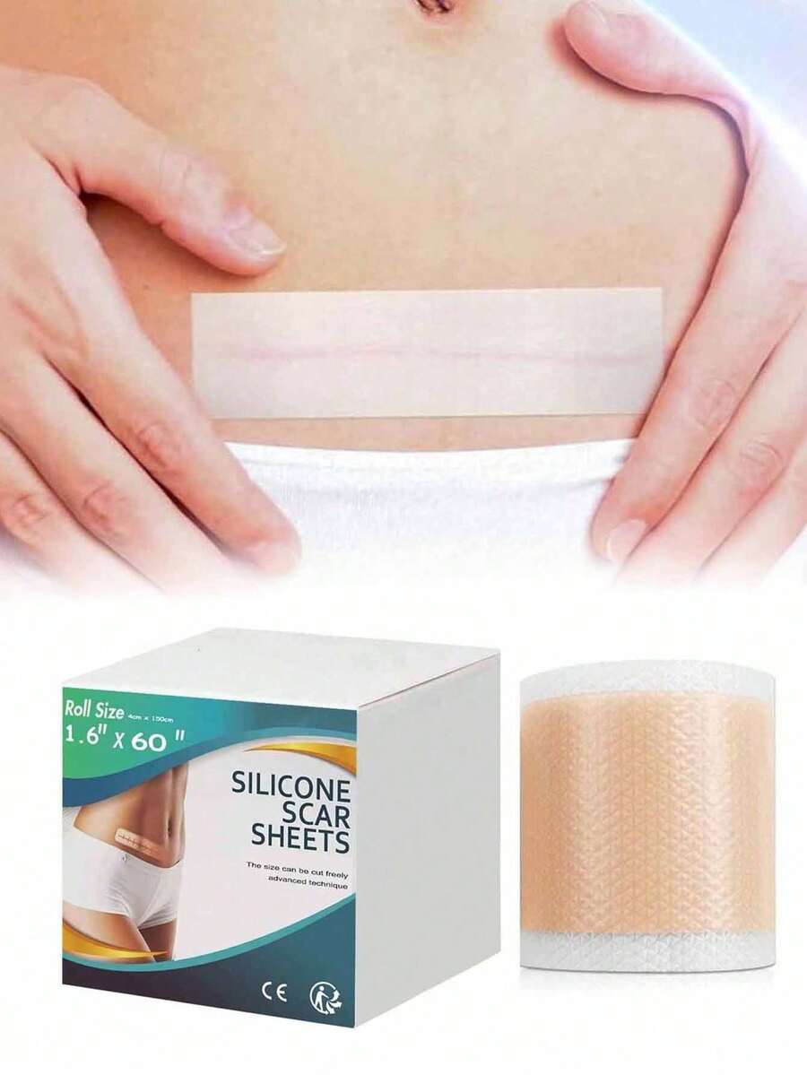 1pc Silicone Scar Tape, Silicone Scar Tape, Silicone Scar Cover Strip, Professional Scar Cover Tape - View 1