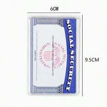 Medical Card Protector, Transparent PVC Waterproof Medical Card/Credit Card, Business/Social Security Card Protector - Transparent Vinyl Plastic Protector, Suitable For Insurance Card, Social Security Card, Subway Card - Clear - View 6
