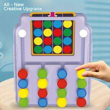 Four-Color Tic-Tac-Toe Logic Thinking Training Color Recognition Pairing Early Education Puzzle Toy For Kids - Multicolor - View 4