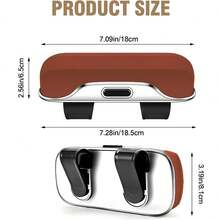 Universal Car Visor & Dashboard Fashion Glasses Holder – One-Handed Quick Access, Scratch-Resistant & Shockproof Case, Heat/Cold Resistant, Easy Install, Great Gift For Drivers, Dads & Father's Day - A - View 3