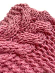 3pcs Women's Cable Knit Ear Warmer Headbands, Fashionable Minimalist Cable Knit Woolen Headbands Ear Warmers Elastic Handmade Hair Accessories Warm Autumn/Winter Headbands - Multicolor - View 3