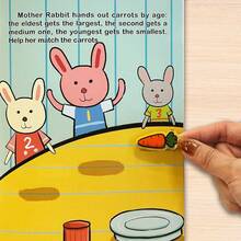 Educational Sticker Book For Kids, Children's Early Learning Activity Book, Fun Sticker Puzzle Book With Animals, Numbers, Colors, Shapes And Daily Life Themes, Creative Preschool Learning Workbook, Interactive Brain Development Game Book, Fine Motor - Children's Cognitive Enlightenment Manual - View 11