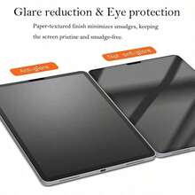 Yezodawee 1pc Matte Anti-Glare Tempered Glass Screen Protector Compatible With Ipad, Supports Face ID And Apple Pencil, High Definition, Bubble-Free, Scratch-Resistant, Compatible With IPad Mini/Air/Pro All Generations 7.9/8/9.7/10.2/10.5/10.9/11/12.9 Inch (2016-2024/M2/M4) - Clear - View 5