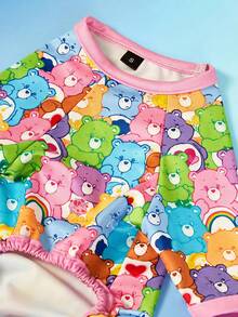 Care Bears X PETSIN 1pc Little Bear Colorful Cartoon Pattern Printed Elastic Four-Legged Pants Jumpsuit For Cats And Dogs, Cute & Comfortable, Great For Indoor Playtime Or Outdoor Park Fun - Multicolor - View 9