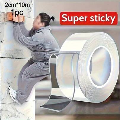 High-Strength Double-Sided Nano Tape - Ultra-Strong Adhesion, Reusable, Multi-Purpose Adhesive Solution - Essential For Christmas Decorations And Crafts, Suitable For All Surfaces