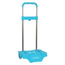 SAFTA Backpack Trolley  3125C Turquoise, Made In Spain, 30x23x85 Cm Open And 30x23x55 Cm Closed, Silent Anti-Vibration Wheels - STANDARD TURQUOISE 905 - View 2