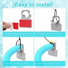 Swimming Pool Support, Pipe Holder, Hose Support, Bracket Accessories - Swimming Pool Pipe Holder. - Multicolor - View 7