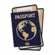 1 Passport Patch, Travel Passport Patch, Round-The-World Travel Pattern Clothing Patch, Jacket Patch, Travel Backpack Patch - A - View 10