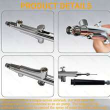 Boquilla para tatuajes, aerógrafo portátil, boquilla de 0.3 mm, pistola de pulverización de acción simple para arte de uñas, pintura de modelos, manualidades, versátil. - Rosa Oxidada - Ver 6