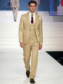 Traje de hombre - Conjunto caqui - Ver 3