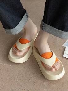 1/3/4 Pairs Bikini Cotton Split Toe Socks, Summer Thin Half-Palm Invisible Two-Toe Socks, Matching Flip-Flops - Multicolor - View 9