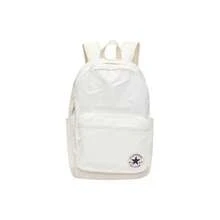 Converse Logo Solid Color Large Capacity Polyester Fiber Backpack Unisex Couple Style White - White - View 9