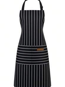 Adjustable Bib Apron With 2 Pockets, Chef Cooking Kitchen Restaurant Apron, Unisex, Suitable For Cooking And Baking, Functional Design, Suitable For Women, Practical Kitchen Wear, Suitable For Home Cooks, BBQ Enthusiasts And Crafters - Multicolor - View 10