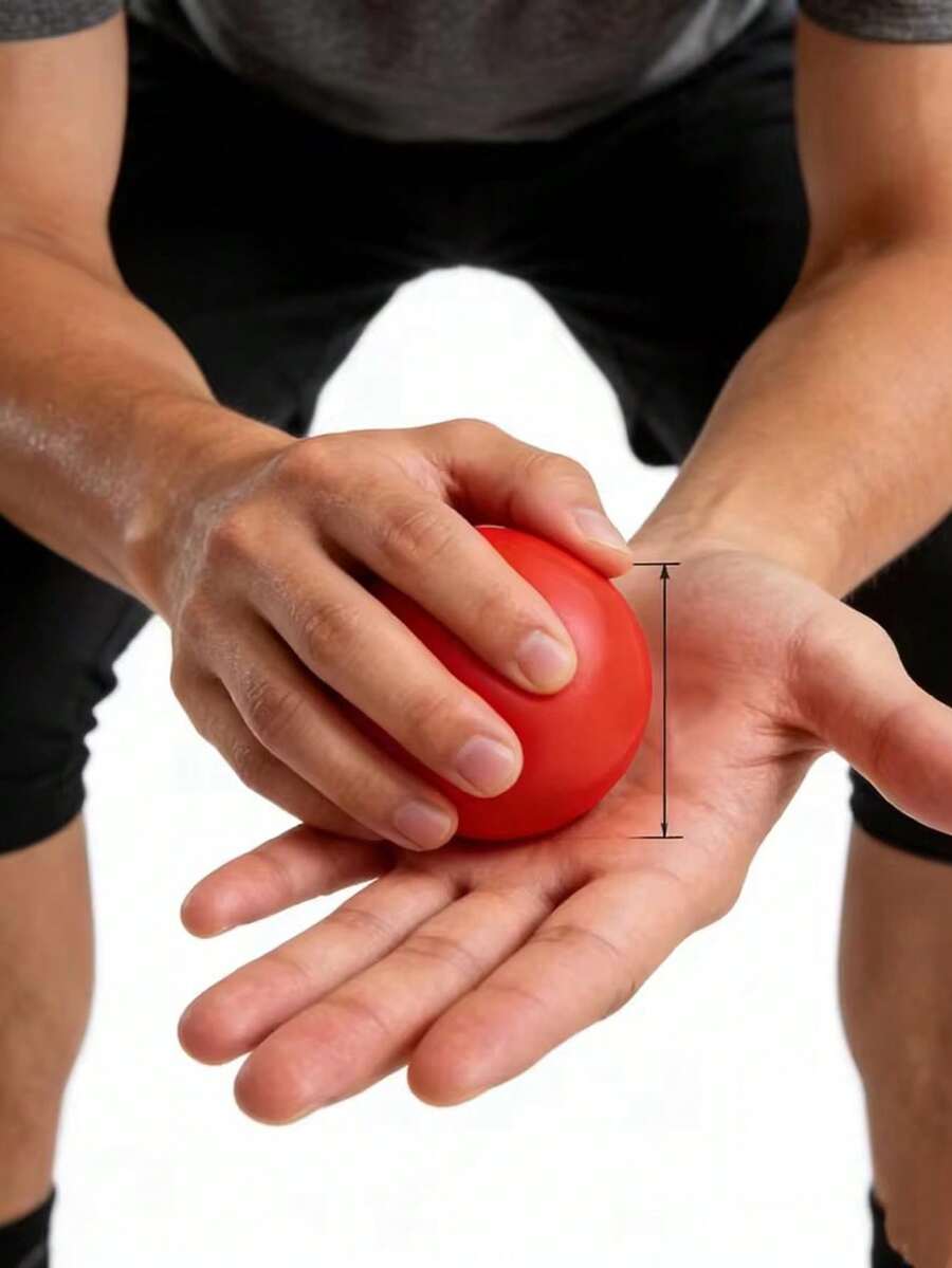 1 Buah Bola Genggaman Halus Padat, Alat Genggaman Jari, Bahan PU, Bola Genggaman Pereda Stres - Cocok untuk Latihan Jari, Melegakan Emosi - MultiWarna - View 1