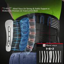 1 Waist Support Belt, Unisex, Breathable Back Support, With A Triangular Waist Pad For Both Men And Women - XXL - View 5