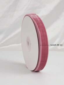 Flocked Ribbon Christmas Ribbon For Gift Box Packaging, Christmas Tree Decoration, Christmas Window Display Decoration, Flocked Satin Ribbon Bow 3/4 Inch X 10 Yards (Multiple Sizes Available) With Paper Spool For Easy Storage - Lotus Root Pink Size 10 - View 11